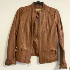Micheal Kors vegan leather jacket